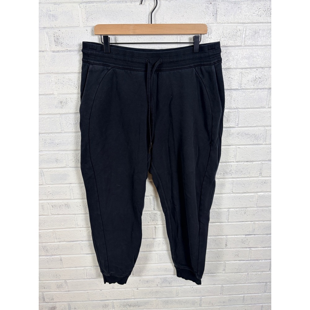 Lululemon Scuba Jogger Womens Size 14 Black High Rise Fleece Lounge